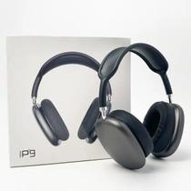 Headphone Bluetooth Air Max P9 Premium Prata Sem Fio Com Microfone Entrada P2 Cartão TF Bateria Longa Duração Para Academia e Trabalho Headphone Bluetooth Air Max P9 Premium Prata Sem Fio Com Microfone Entrada P2 Cartão TF Bateria Longa Duração Para Academia e Trabalho