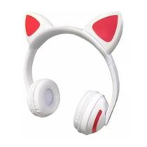 Headphone Bluetooth Com Orelhas De Gato E Iluminação Led Fone Sem Fio De Gatinho Exbom Hf-c240bt