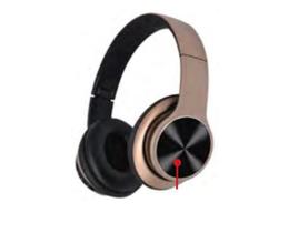 Headphone Bluetooth Estéreo Fone Ouvido Mp3 Mp4 Mp5 - Bronze