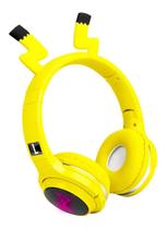 Headphone Bluetooth Infantil Pokemon Pikachu Fone Luminoso - Master