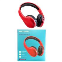 Headphone bluetooth multilaser joy vermelho multilaser