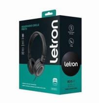 Headphone circle preto estereo driver 40 mm com fio 3m letron 74438 Headphone circle preto estereo driver 40 mm com fio 3m letron 74438