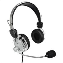 Headphone com Microfone Extra Bass com Fio para PC Computador Escritório e Home Office
