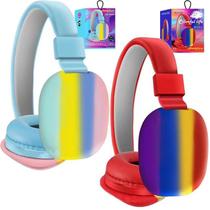 Headphone Fone De Ouvido Arco Íris Bluetooth Color Lifel - Color Full
