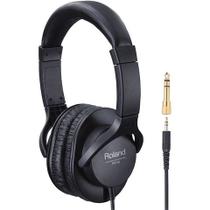 Headphone Fone De Ouvido Roland RH5 Com Adaptador Headphone Fone De Ouvido Roland RH5 Com Adaptador