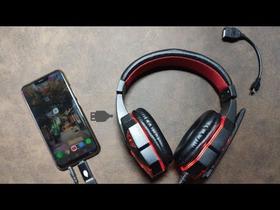 Headphone Gamer Bass Alpha 1804 Com Fio Corda Microfone ALPHA Vermelho