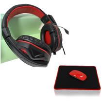 Headphone Gamer Hg02 Com Fio E Microfone + MousePad Gamer