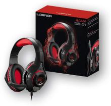 headphone gamer led microfone multilaser rama usb p2 p3 vermelho game online competitivo warzone - Kit de Produtos
