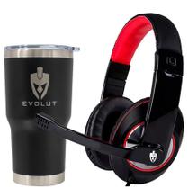 Headphone Gamer Thardus Eg302 + Copo Térmico Evolut Preto