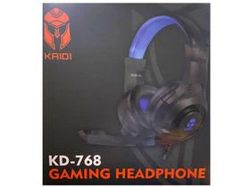 Headphone Gaming Fone Kaidi Gamer Kd-768 Preto/azul