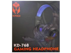 Headphone Gaming Fone Kaidi Gamer Kd-768 Preto/azul Headphone Gaming Fone Kaidi Gamer Kd-768 Preto/azul