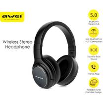 Headphone Headset Fone De Ouvido Dobrável Bluetooth 5.0 Estéreo Sem fio Wireless Graves Jogo Awei A950BL