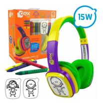 Headphone Infantil Com Cards E Giz De Cera - Toon - Oex Kids