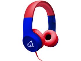 Headphone Infantil ELG Safe Kids Spider - Vermelho e Azul