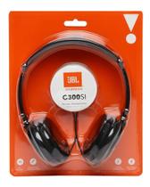 Headphone JBL C300SI Preto, P2 3.5mm, revestido em couro, garantia 1 ano 