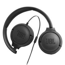 Headphone JBL tune500 P2 preto, 3 funções no player do cabo, 1 ano de garantia JBL