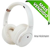Headphone Kross KE-HBC05 KrossHick Pro Sound Bege Bluetooth Autonomia Até 30 horas ana hickmann