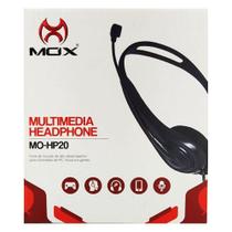 Headphone MOX Multimedia c/ Microfone MO-HP20 Preto