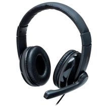 Headphone Multilaser Pro Preto Com Microfone USB Preto PH317