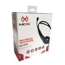 Headphone Multimedia C/ Microfone Preto Mox - MO-HP20
