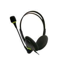 Headphone Office HAYOM Fone Com Microfone 2 P2 3,5mm - Preto