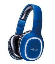 Headphone sem fio mood preto e azul stereo bluetooth driver 40mm letron 74461