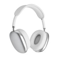 Headphone sem fio prata com cartão SD e alta praticidade Headphone sem fio prata com cartão SD e alta praticidade