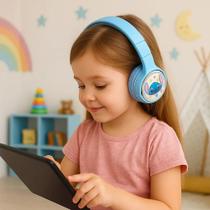 Headphone Stitch Kids Design Fofo, Som Incrível e Conexão Bluetooth!