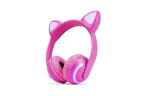 Headphone Wireless Cat Ear - Rosa