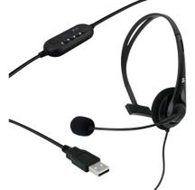 Headset 5+ Office USB com Microfone e Conexão PlayStation 4