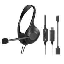 Headset Audio-Technica ATH-102USB Dual-Ear com fio USB