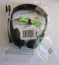 Headset Avid AE-36 com Microfone Cancelador de Ruído 3,5mm Verde