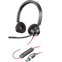Headset Blackwire BW3320 USB-C com Adaptador USB-A 8X220AA Poly