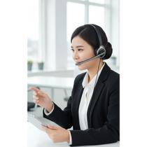 Headset Bluetooth C/ Microfone Cancelamento Ruído Preto