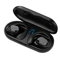 Headset Bluetooth Condução Óssea Preto Não Cai para Corrida Headset Bluetooth Condução Óssea Preto Não Cai para Corrida