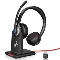 Headset Bluetooth JIAMQISHI com Microfone Sem Fio e Adaptador USB Headset Bluetooth JIAMQISHI com Microfone Sem Fio e Adaptador USB