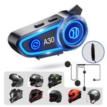 Headset Bluetooth para Capacete de Moto JZAQ A30 IPX67 Headset Bluetooth para Capacete de Moto JZAQ A30 IPX67