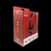 Headset c/ Fio C3Tech PH-30BK P2 Preto e Vermelho