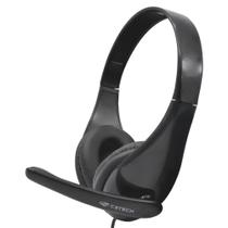 Headset C3Tech, Com Microfone, PH-340BK, USB Estéreo, Com Controle - Preto