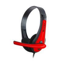 Headset C3Tech PH-30BK - Driver 30mm - P2 - Preto e Vermelho Headset C3Tech PH-30BK - Driver 30mm - P2 - Preto e Vermelho