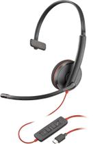 Headset com Fio Blackwire 3210 USB-C + Adaptador USB-C/A