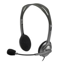 Headset com fio Logitech H111 com Microfone com Redução de Ruído e Conexão 3,5mm - 981-000612