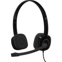 Headset com fio logitech h151 com microfone stereo