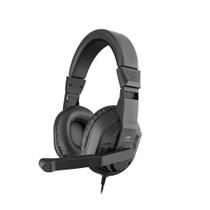 Headset com Fio USB C3Tech PH-300BK com Microfone e Controle de Volume