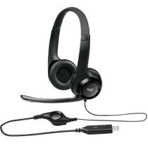 Headset Com Fio Usb Logitech H390 Com Almofadas