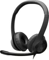 Headset Com Fio Usb Logitech H390 Microfone Almofadas Couro Headset Com Fio Usb Logitech H390 Microfone Almofadas Couro