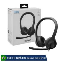Headset com fio USB Logitech H390 Preto Headset com fio USB Logitech H390 Preto