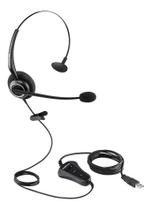 Headset com microfone chs 55 usb preto - intelbras