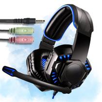 Headset Com Microfone E Led Para Pc, Celular E Video-Game - COMPACT GAMING