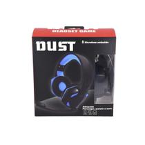 Headset Dust X22 Gamer Azul Conector P2 Led LW003 Cabo 1,8m